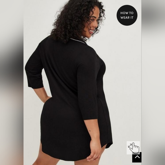 Super Soft Button Through Sleep Gown - Picture 5 of 5